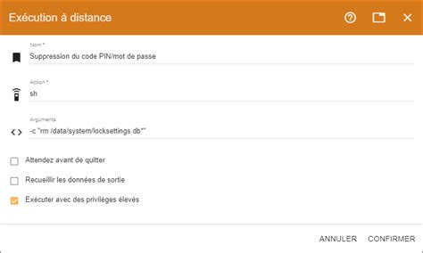 Réinitialisation d'un code PIN ou d'un mot de passe via Radix VISO