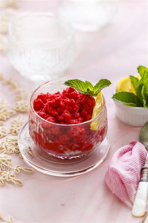 Raspberry Granita Sandhya S Kitchen