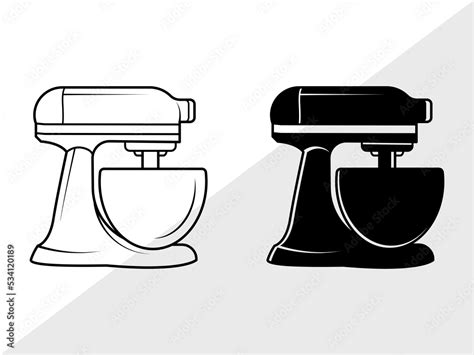 Mixer Svg Stand Mixer Svg Kitchen Electric Mixer Svg Mixer Icon Svg