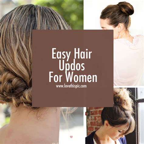 Easy Hair Updos For Women