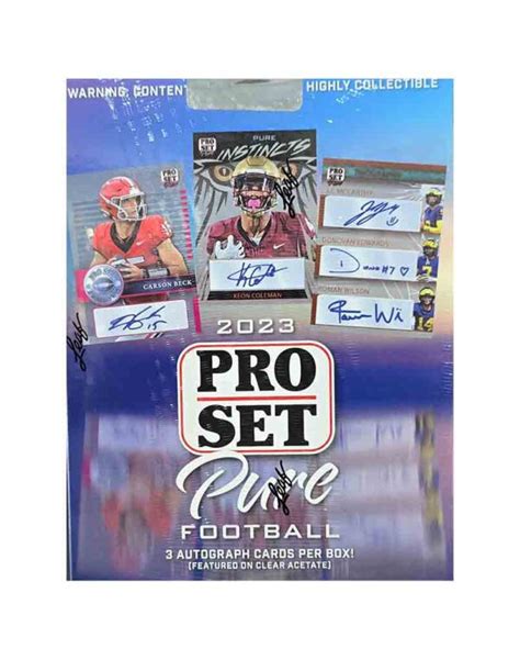 2023 Leaf Pro Set Pure Football Hobby Box Diggaz Trading Cards