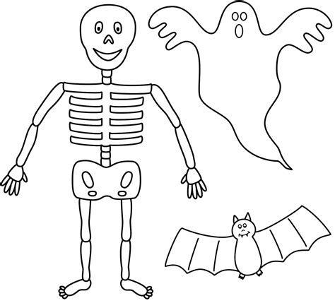 Printable Skeleton Template Cut Out - ClipArt Best