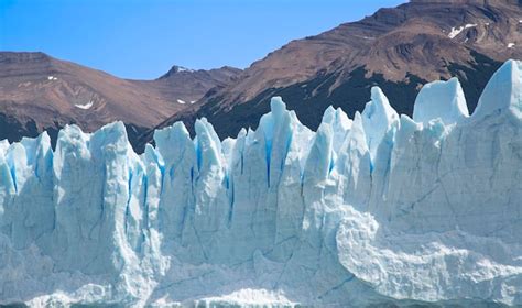 Pared De Hielo Glaciar En Monta As De Textura De Hielo De Patagonia Y