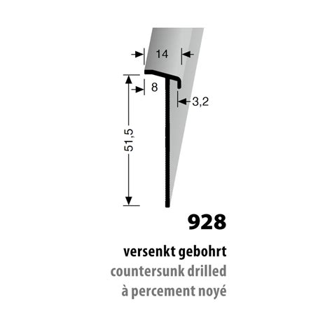 Küberit Alu Fliesenabschluß Sockelleiste Typ 928 250 Cm Silber F4