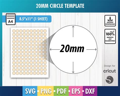 mm circle template mm  template blank labels svg dxf png