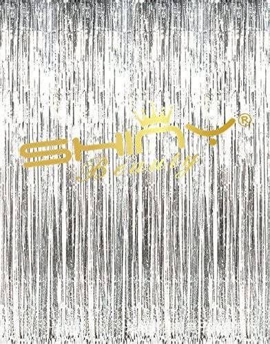 Amazon Shinybeauty Ftx Ft Foil Fringe Backdrop Curtain Silver