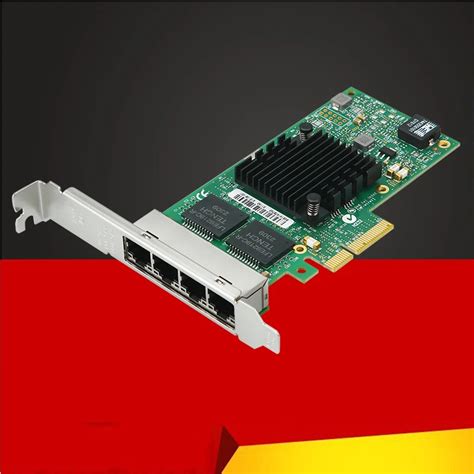 4 Port Rj45 Pci Express Network Card For Intel I350 Chip Pci E X4 Server Gigabit