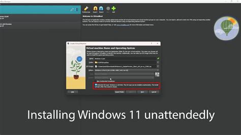 New Way To Install Windows 11 On Virtual Box Unattended Install YouTube