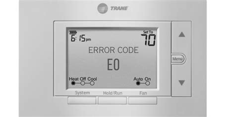 Trane Error Codes List A Comprehensive Guide