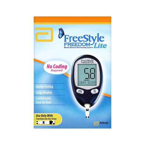 Freestyle Freedom Lite Blood Glucose Monitor System Diabetestests