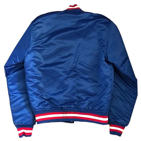 Starter Blue Satin New England Patriots 80s Jacket Jackets Masters