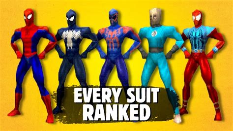 Ranking Every Spider Man Ps Costume From Worst To Best Youtube