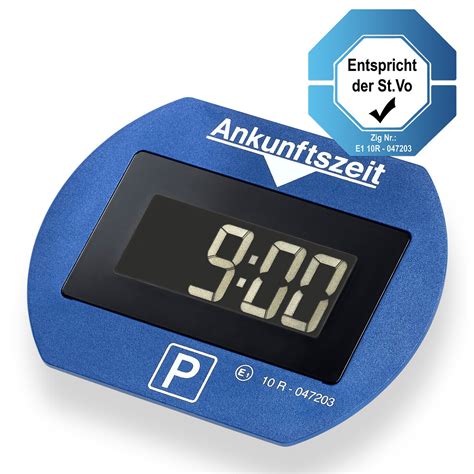 Park Lite Automatic Parking Disc Blue Digital Meter With STVO Approval