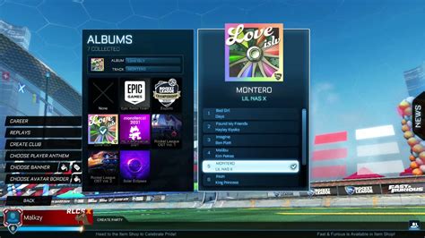 FREE Lil Nas X Montero Player Anthem In Rocket League YouTube