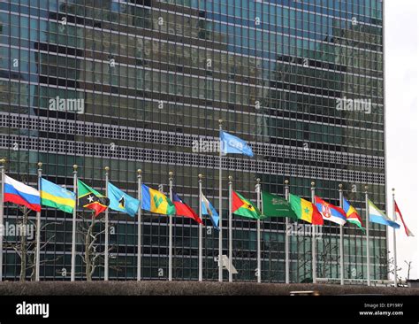 United Nations Building Flags