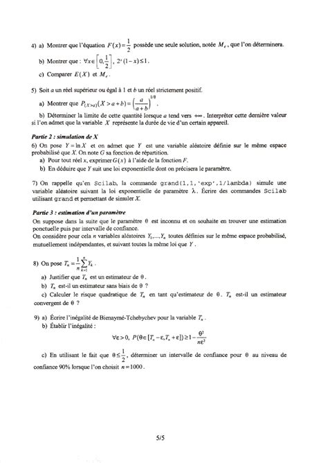 Le Concours Corrig Analyse Du Sujet Bce Maths Edhec Ece Myprepa