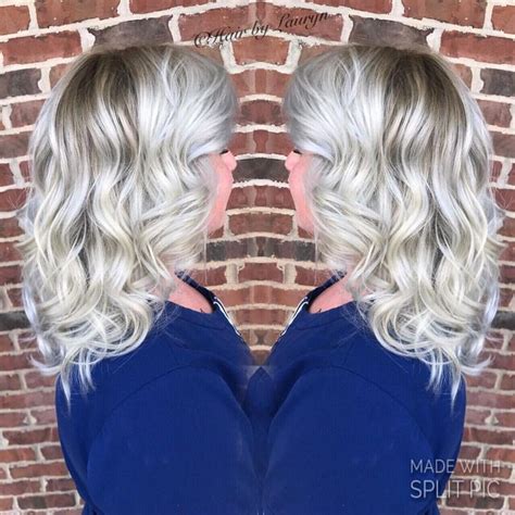 Icy Blonde Balayage Shadow Root Icy Blonde Balayage Blonde Balayage Icy Blonde