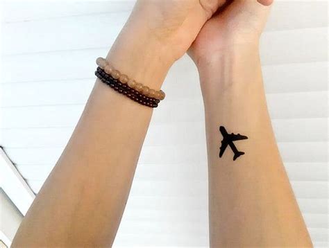 29 Attractive Aeroplane Wrist Tattoos Wrist Tattoo Pictures