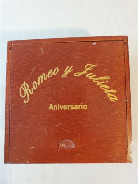 Cigar Box Empty X X Wood Square Romeo Y Julieta Wooden