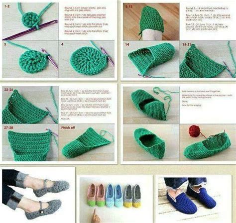 Zapatillas O Pantuflas Diy Crochet Slippers Crochet Shoes Pattern