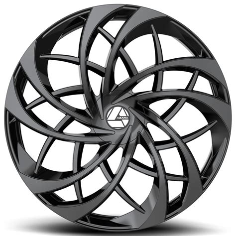 Azara Wheels Aza Gloss Black Rims Aza