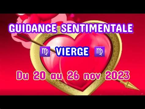 Vierge Guidance Sentimentale Du Au Nov Youtube