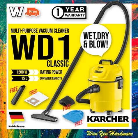 Karcher Wd Classic Wet Dry Multi Purpose Vacuum Cleaner L