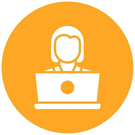 Premium Vector Woman Using Laptop Vector Illustration Style