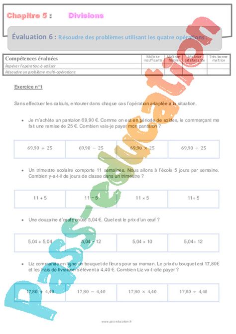 Evaluation Calculs Me Cycle Bilan Et Controle Corrig 49920 Hot Sex