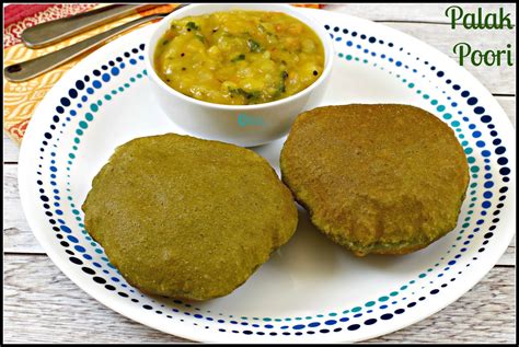 Palak Poori Recipe Spinach Poori Recipe Subbus Kitchen