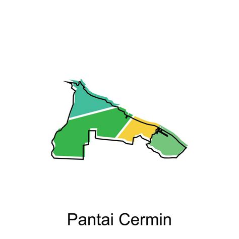 mapa ciudad de pantai cermín mapa provincia de norte Sumatra