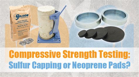 Concrete Cylinder Testing Sulfur Capping Or Neoprene Pads Gilson Co