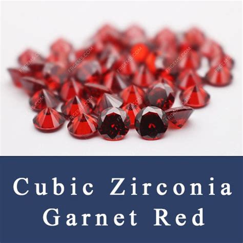 Loose Cubic Zirconia Garnet Red Color Cz Gemstones China Supplier And