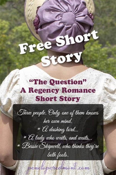 “the Question” A Free Regency Romance Short Story