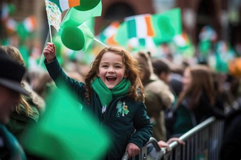 Premium Photo The Vibrant Spirit Of St Patricks Day In A Bustling