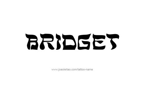 Bridget Name Tattoo Designs