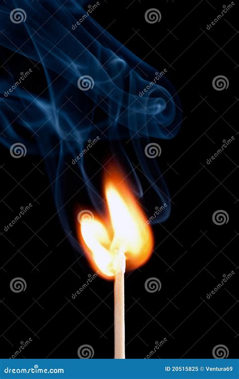 Close Up Of Burning Match Stock Image Image Of Head 20515825