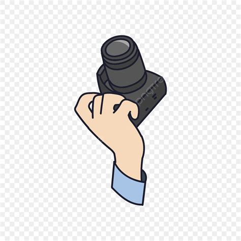 Hand Holding Camera Vector Png Images Hand Holding Camera Flat Flat