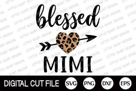 Blessed Mimi Svg Grandmothers Day Leopard Mimi Life Shirt