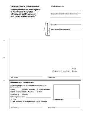 Ausfüllbar Online Frderplakette fr Arbeitgeber Vordruck Ehrenamt bei