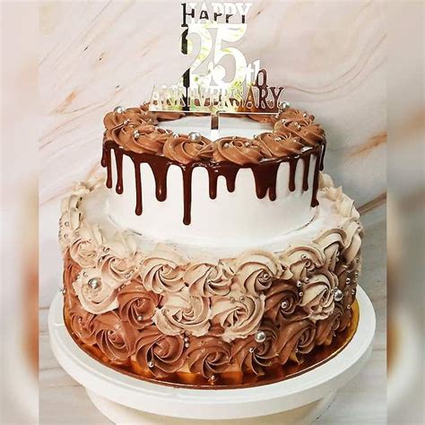 Order Cream Cake for 25th Anniversary | Faridabadcake