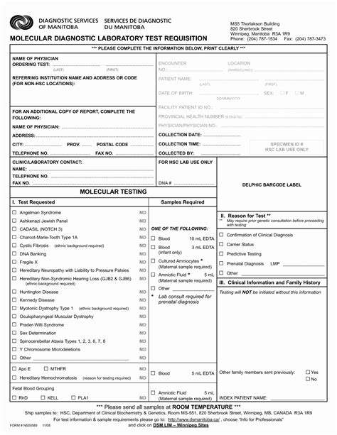 Lab Requisition Form Template Latter Example Template