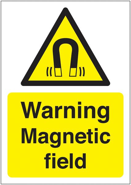 Warning Magnetic Field Sign Seton