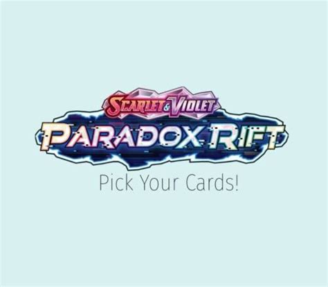 Scarlet And Violet Paradox Rift Reverse Holos And Ex Cards YOU PICK EBay