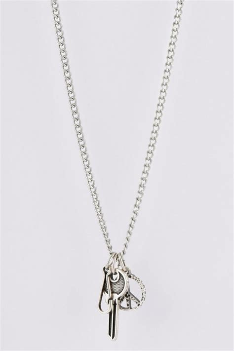 Multi Pendant Chain Necklace Boohoo Uk