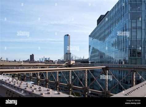 Architectural Detail Of The Brooklyn Bridge A Hybrid Cable Stayed