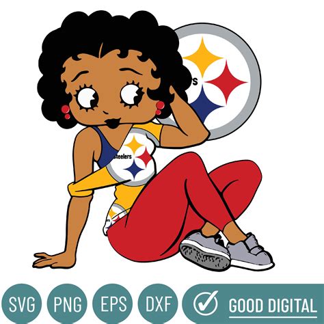 Pittsburgh Steelers Betty Boop Svg Sport Svg Steelers Bett Inspire