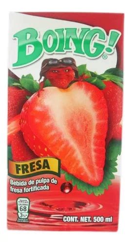 Boing Jugo Cuadrado Fresa Ml Mercadolibre