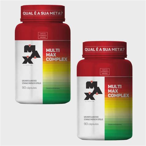 Combo 2X Multivitaminico Multimax Completo 90 Caps Max Submarino