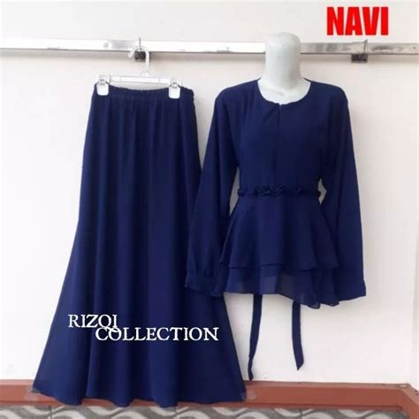 Jual Setelan Wanita Kekinian Blouse Rok Setelan Rok Set Kondangan